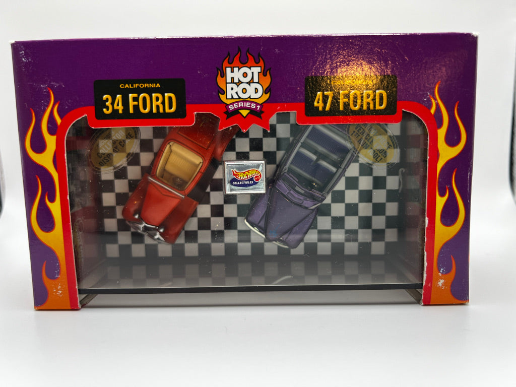 Hot Wheels Hot Rod Série 1 Street Rodder Ford '34 & '47 Édition Limitée Coffret