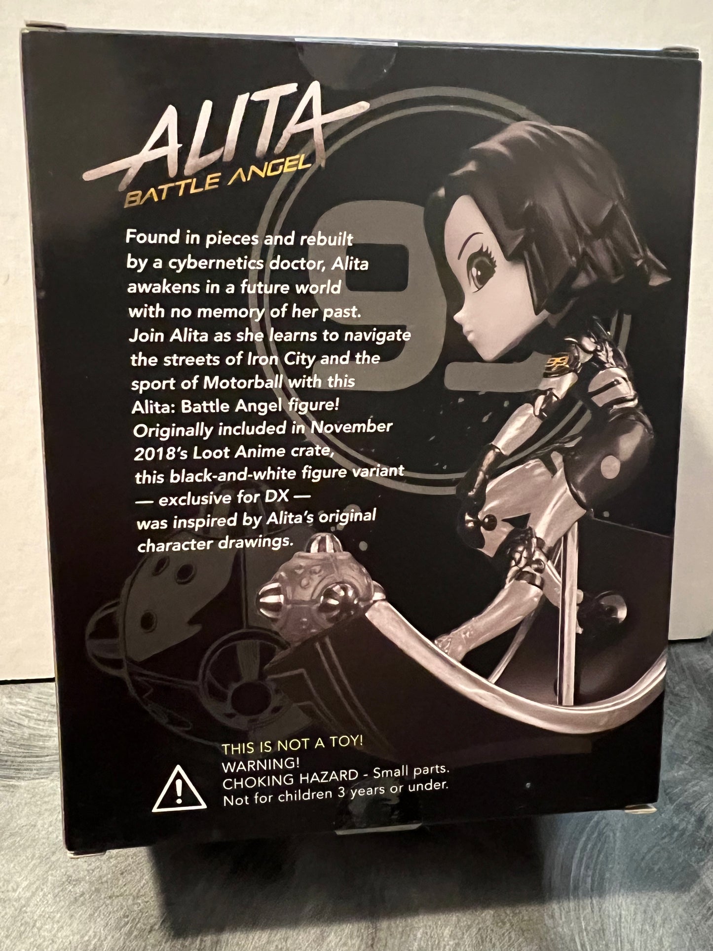 Alita Battle Angel Motoball Body Diorama Mini Figure Lootcrate Exclusive (Sealed)