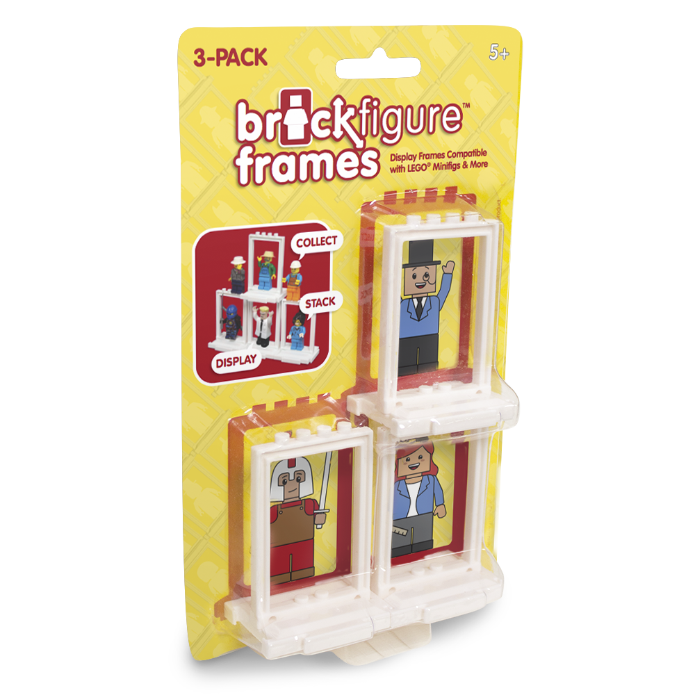 Brick Figure Frames - 3 Pack (Lego compatible)