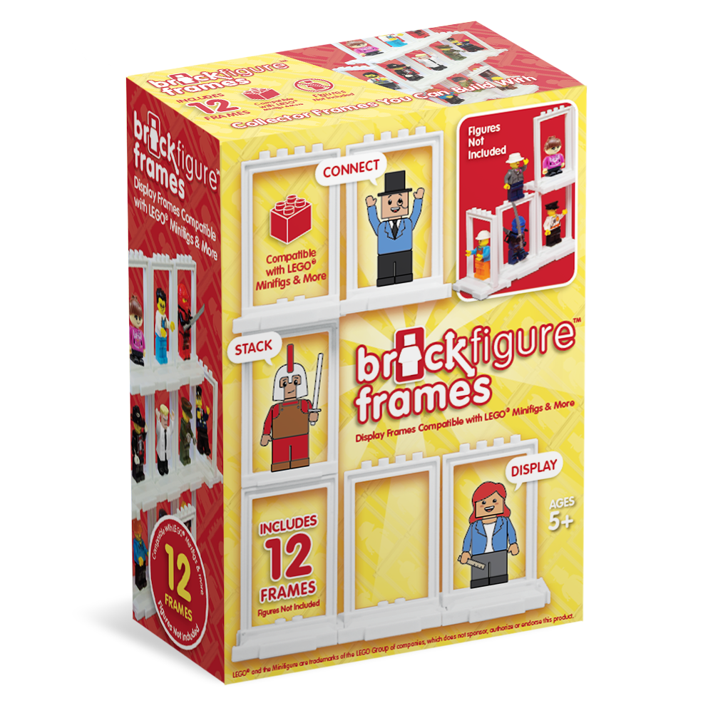 Brick Figure Frames - 10 Pack Box (Lego compatible)