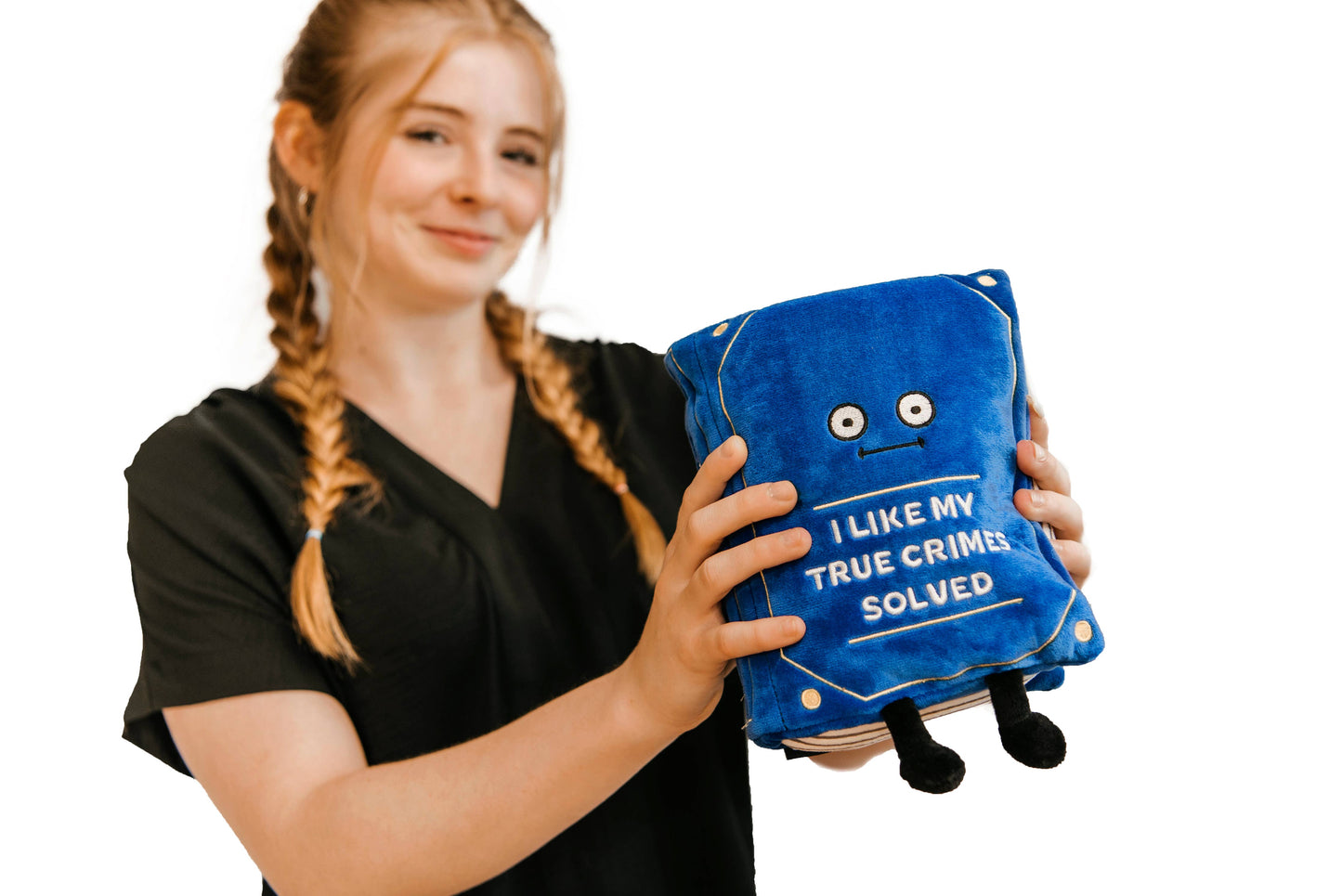 Punchkins - Plush Book - "I Like My True Crime Solved"