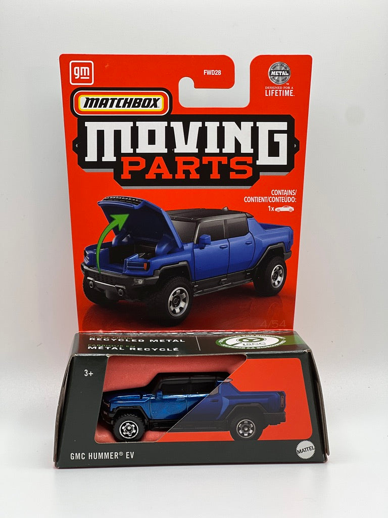 Pièces mobiles Matchbox - GMC Hummer EV (bleu métallisé)