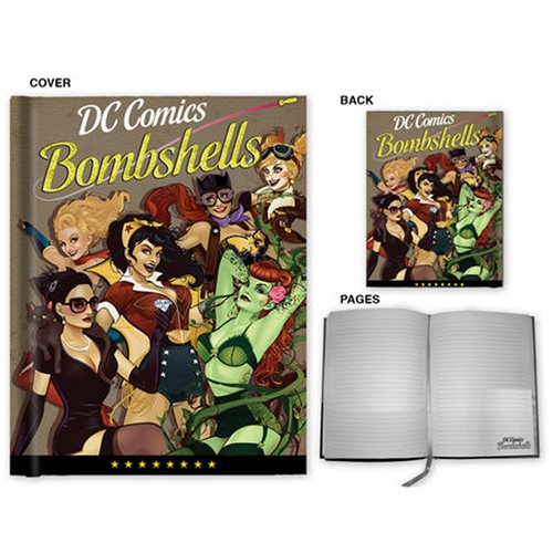 Brillo de bombas de DC Comics Cuaderno de tapa dura