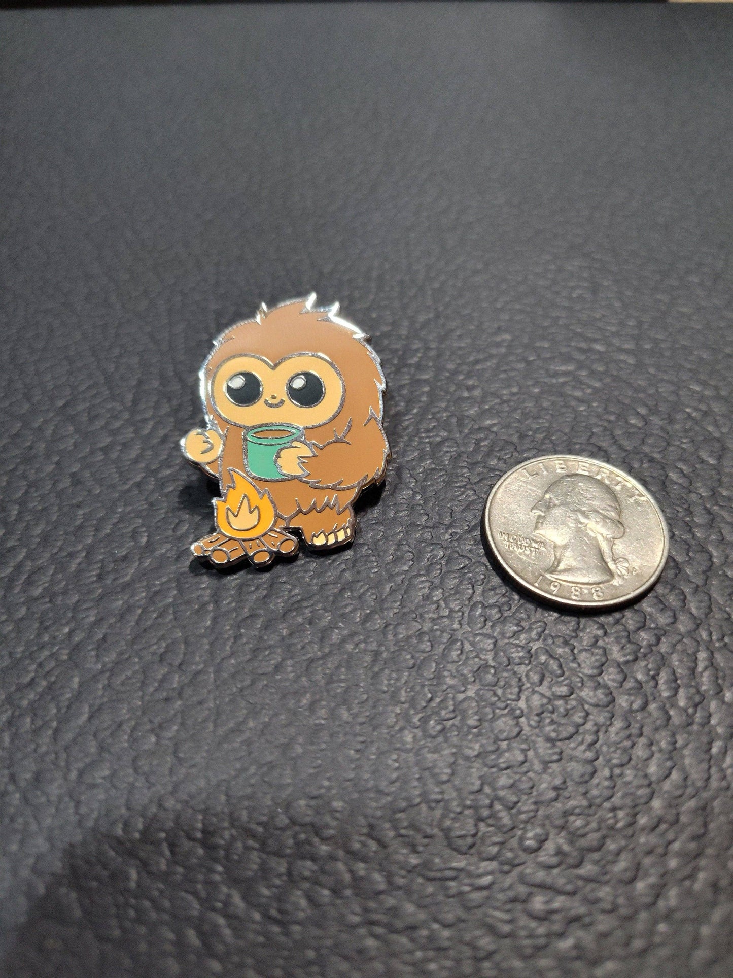 Mountain's Misfits - Bigfoot & Coffee Collectible Enamel Pin - Sasquatch Pin