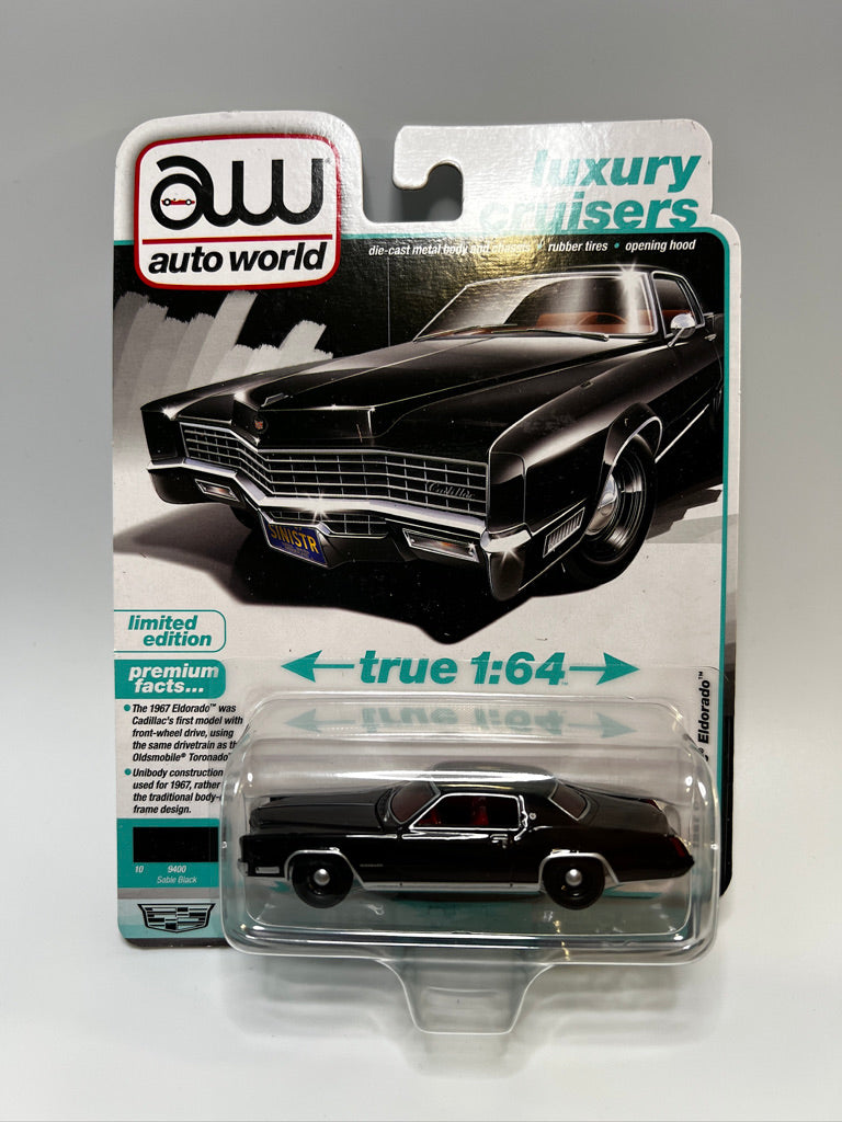 Auto World - Luxury Cruisers - 1967 Cadillac Eldorado (Sable Black)