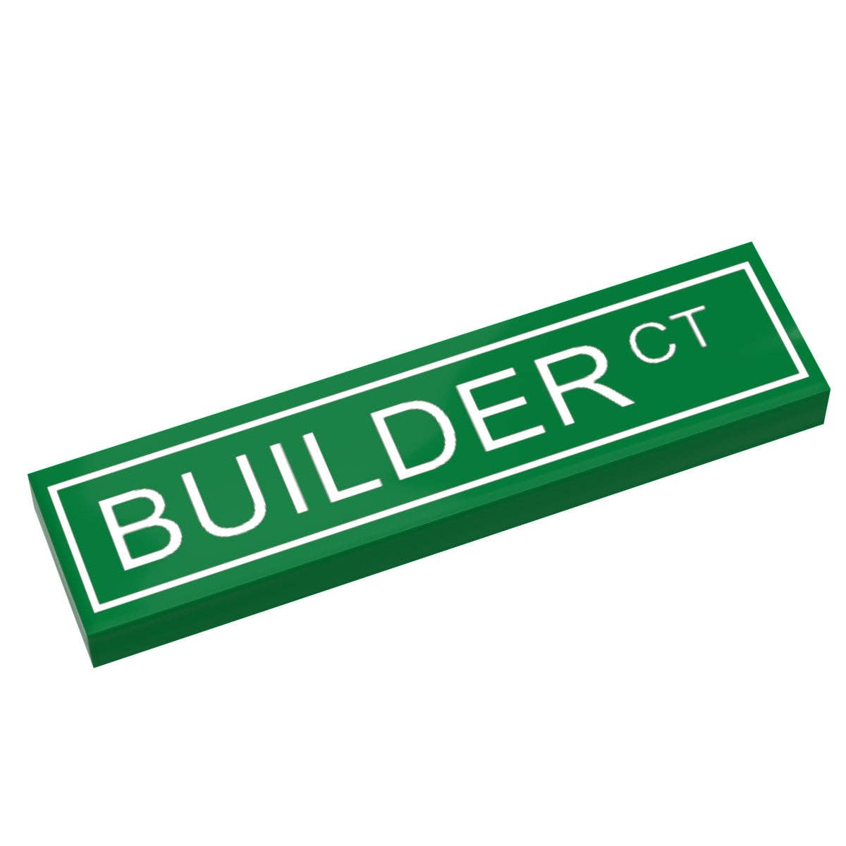 B3 Customs - Builder Court Street Sign  (1x4 Tile)