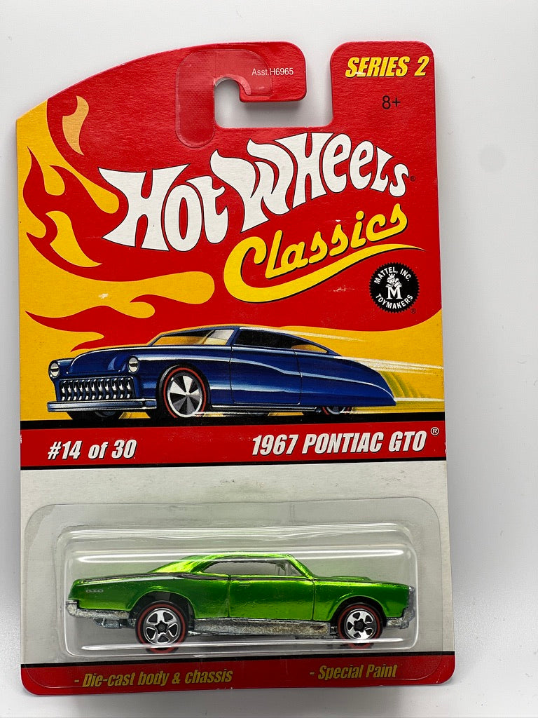 Hot Wheels Classics, Série 2 - #14 1967 Pontiac GTO (Vert)