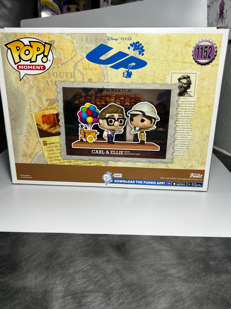 Funko Pop! Disney Moment - Up! - Carl & Ellie w/balloon cart (Box Lunch Exclusive)