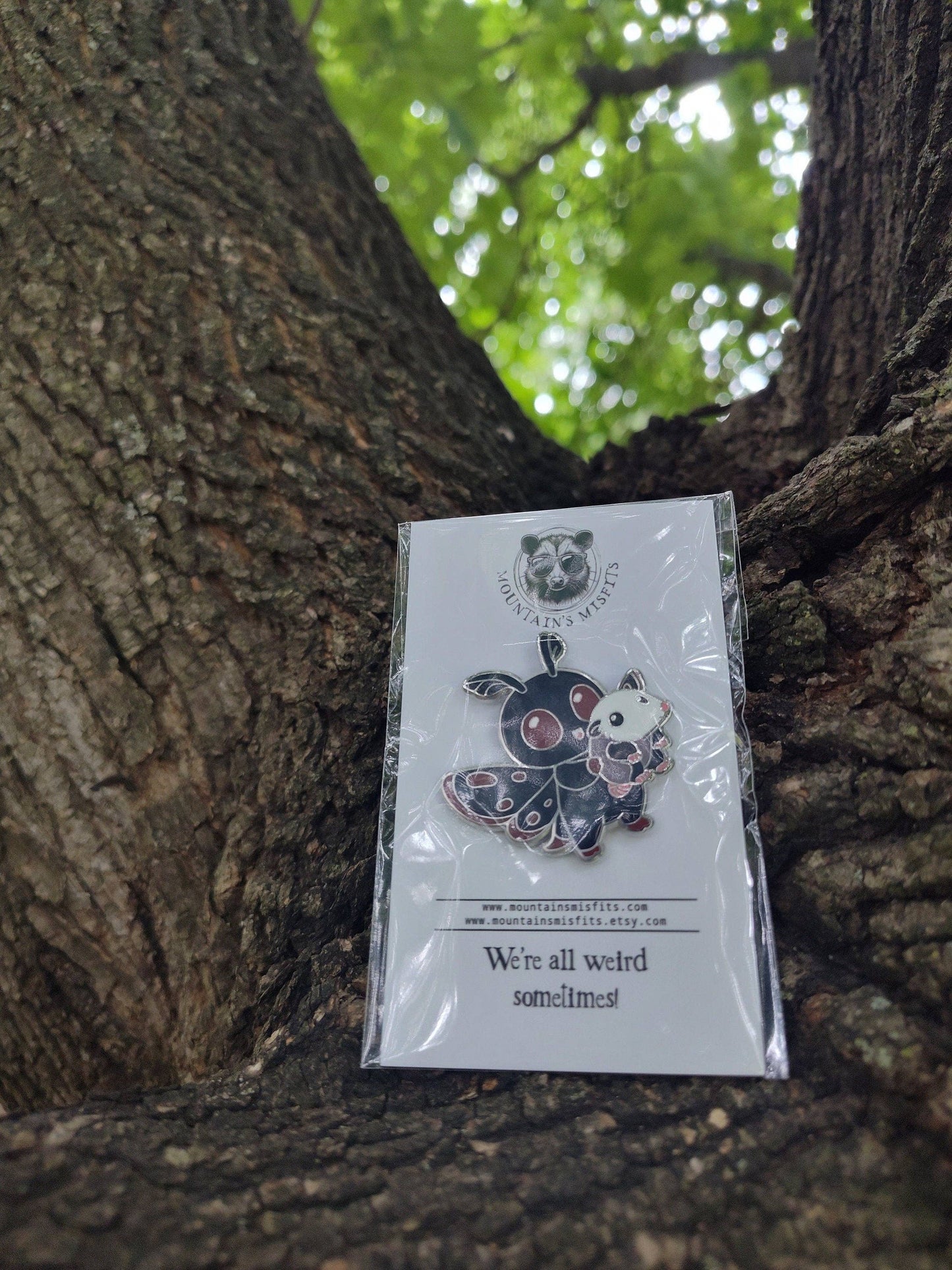 Mountain's Misfits - Mothman w/ Opossum Collectible Pin