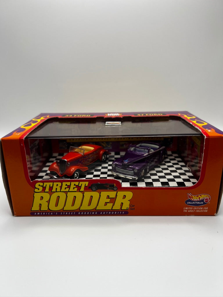 Hot Wheels Hot Rod Série 1 Street Rodder Ford '34 & '47 Édition Limitée Coffret