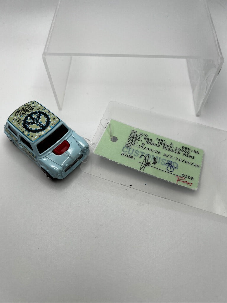 Hot Wheels Throwback Series Morris Mini (Unspun, FEP with Factory Green Card)