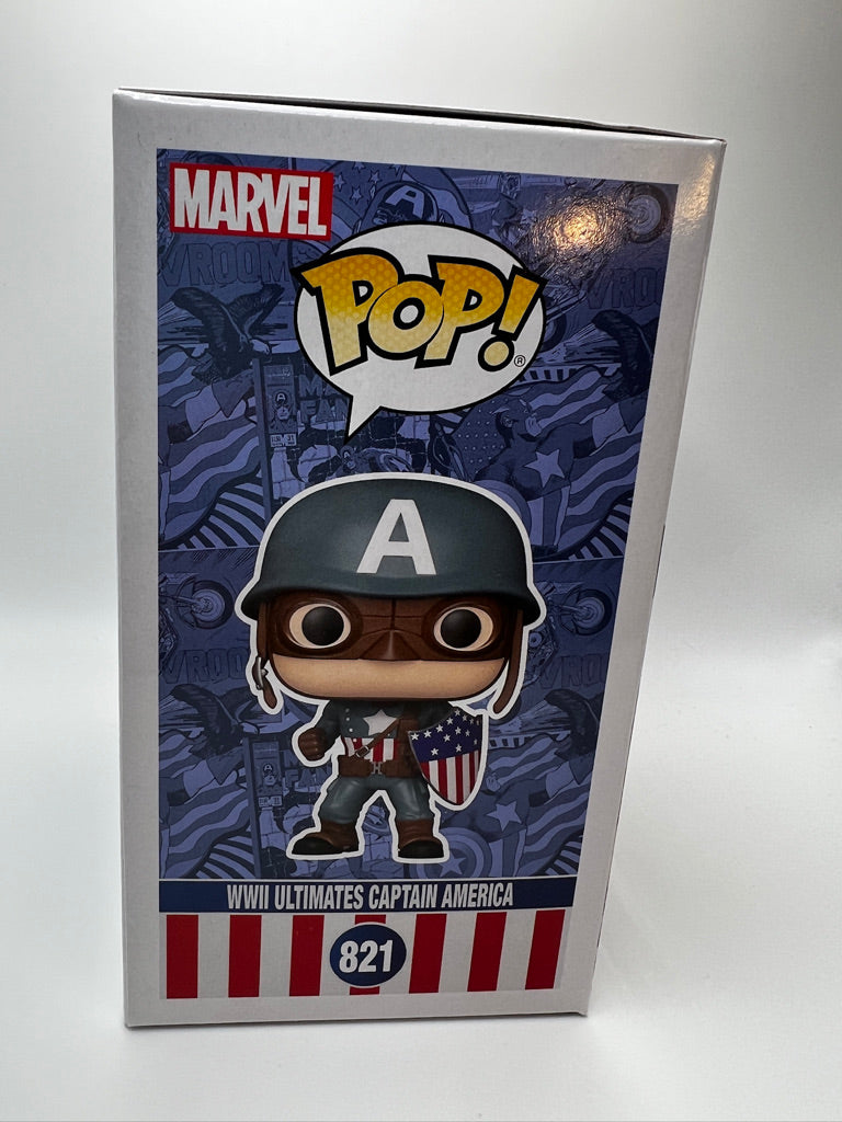 Funko Pop! Marvel: WWII Ultimates Captain America (Mavel Collector Corps)