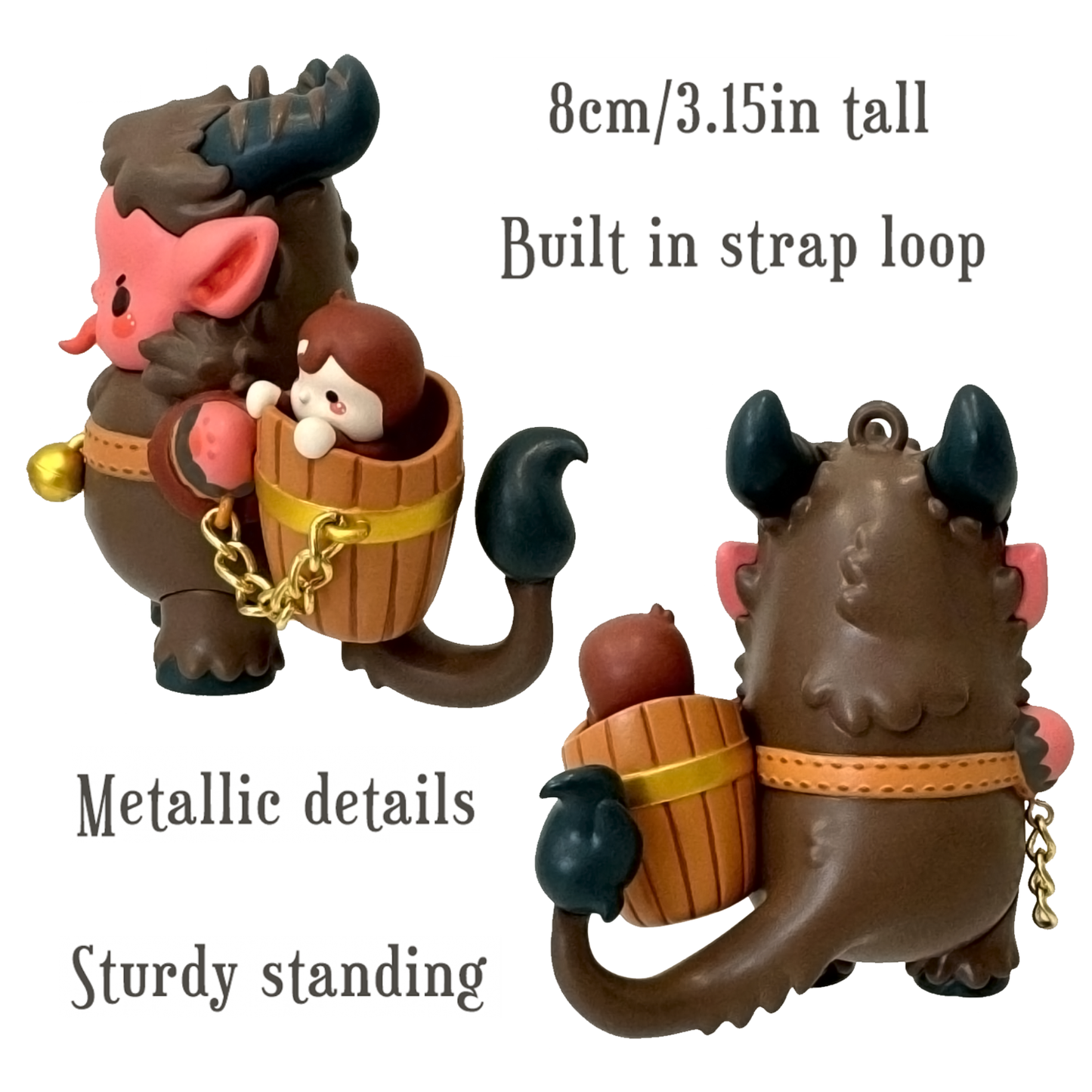 Krampus Vinyl Figure Ornament from Bright Bat Designs