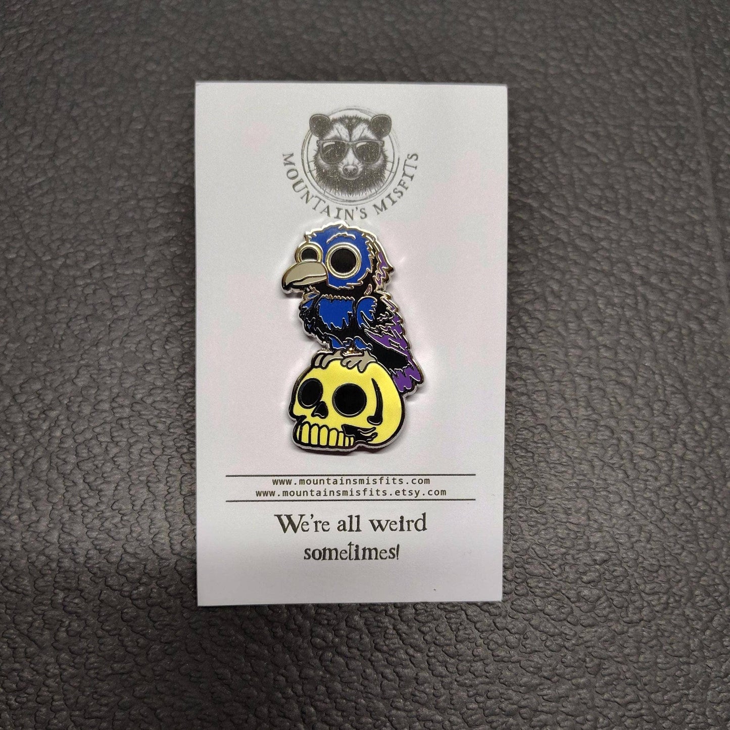 Mountain's Misfits - Raven W/ Skull Enamel Collectible Pin