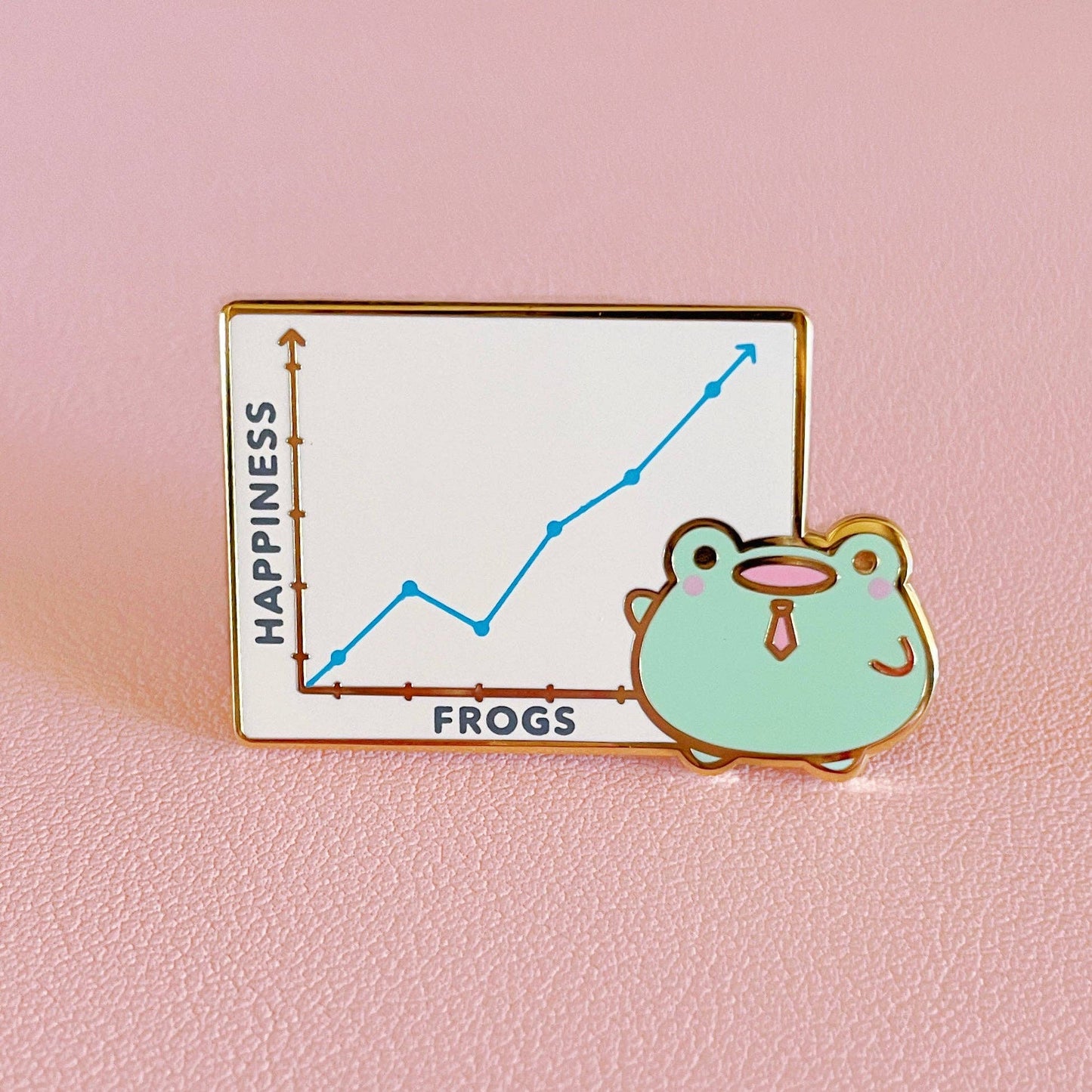Rainylune Collectible Pin -  Stonks Frog