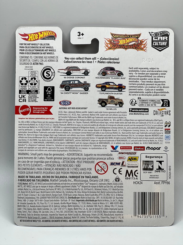 Hot Wheels Premium : Démons de la bande de dragsters de la culture automobile #1/5 - Dodge Coronet '65