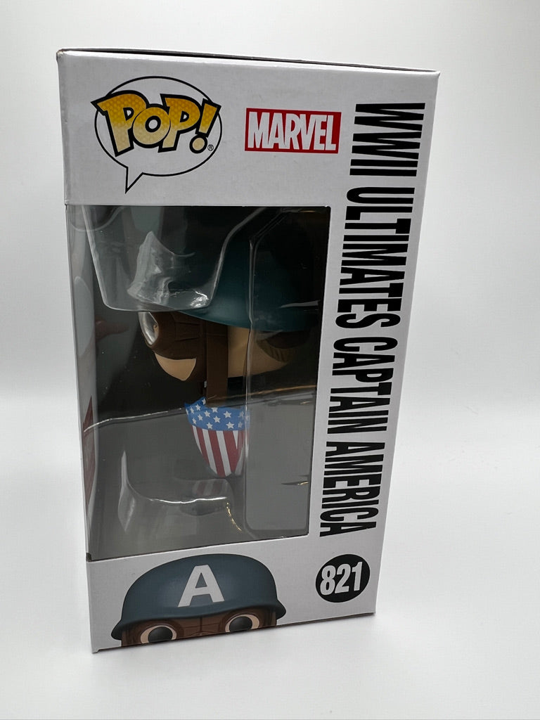 Funko Pop! Marvel: WWII Ultimates Captain America (Mavel Collector Corps)