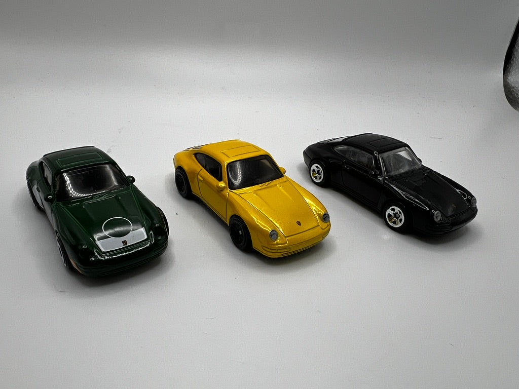 Hot Wheels '96 Porsche Carrera Bundle (3x loose cars)