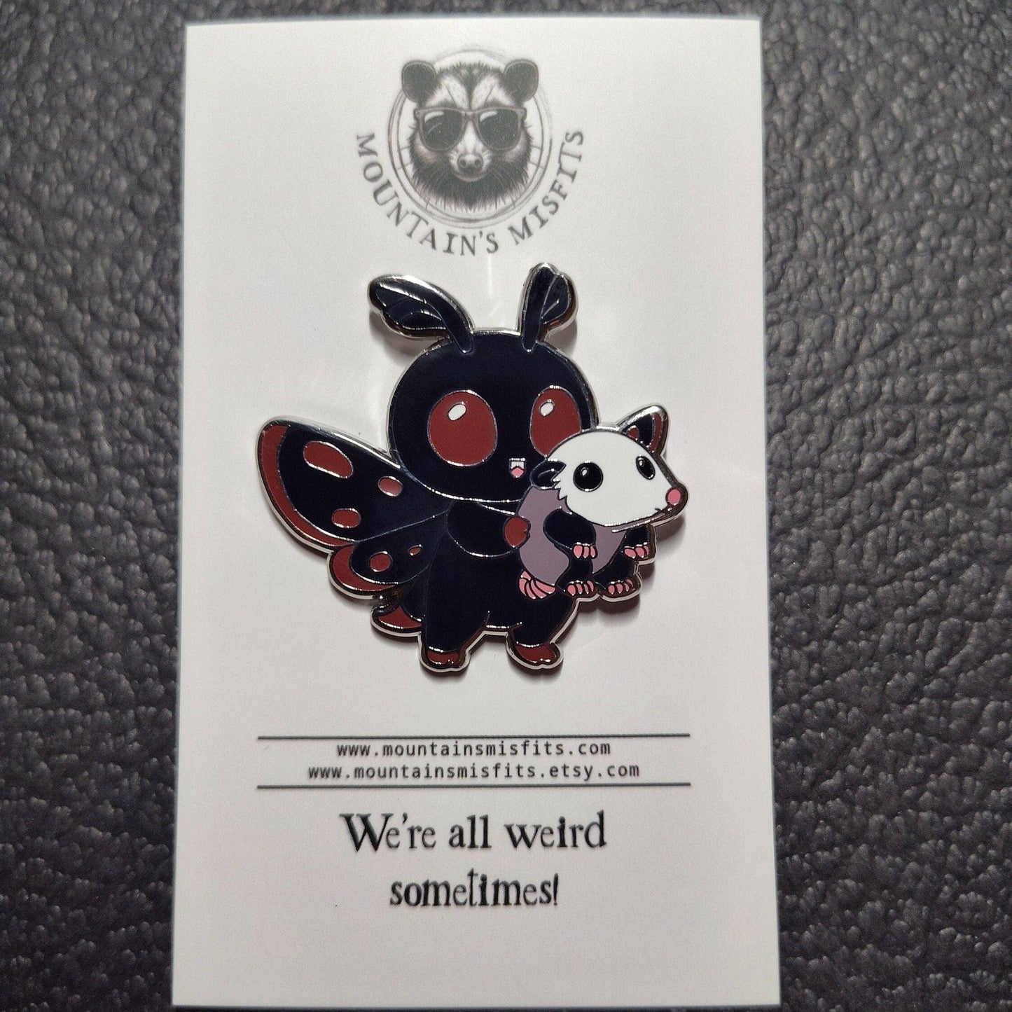 Mountain's Misfits - Mothman w/ Opossum Collectible Pin