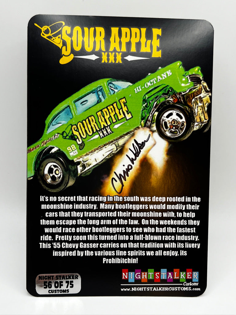 Night Stalker Customs Édition Limitée Sour Apple XXX '55 Chevy Gasser (#56 sur 75 signé)