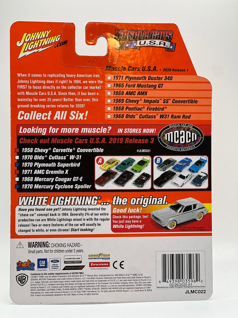 Johnny Lightning Muscle Cars USA - 1968 Pontiac Firebird (Meridian Turquoise Poly)