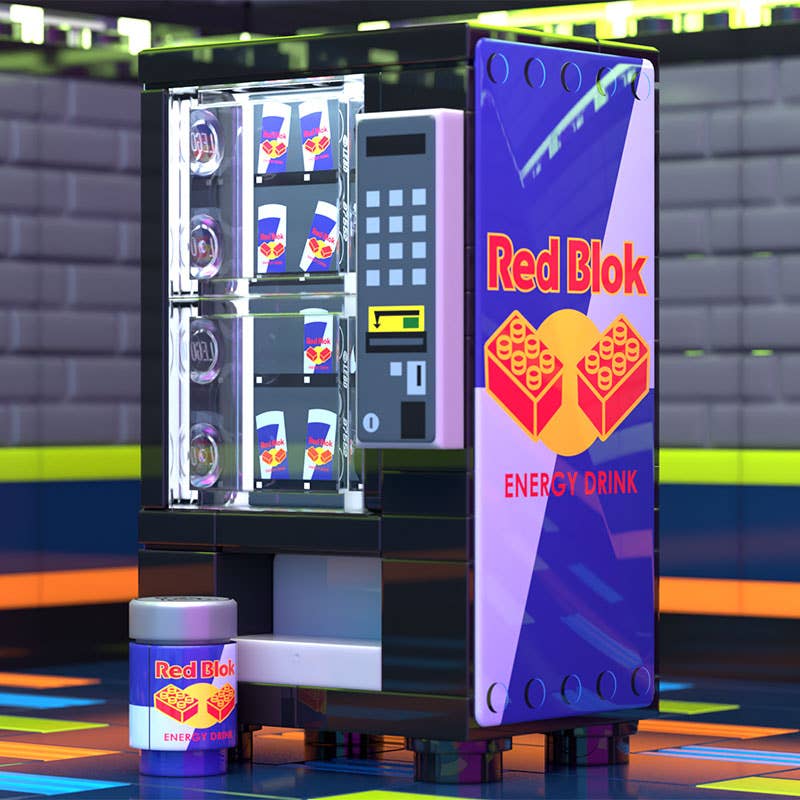 B3 Customs - Red Blok (Red Bull) Energy Drink Vending Machine
