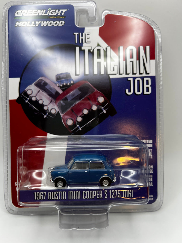 Greenlight Hollywood Series "Le travail italien (1969)" 1967 Austin Mini Cooper S 1275 MkI Bleu
