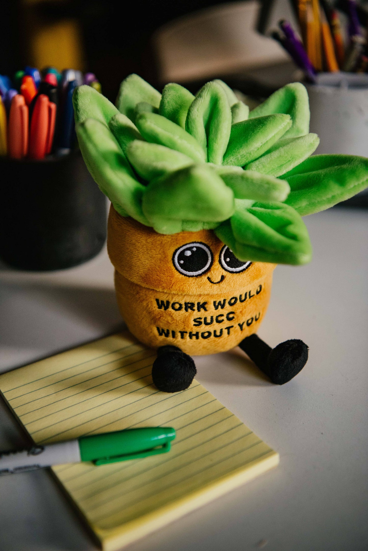 Punchkins - Plush Succulent - "Work Would Succ Without You"