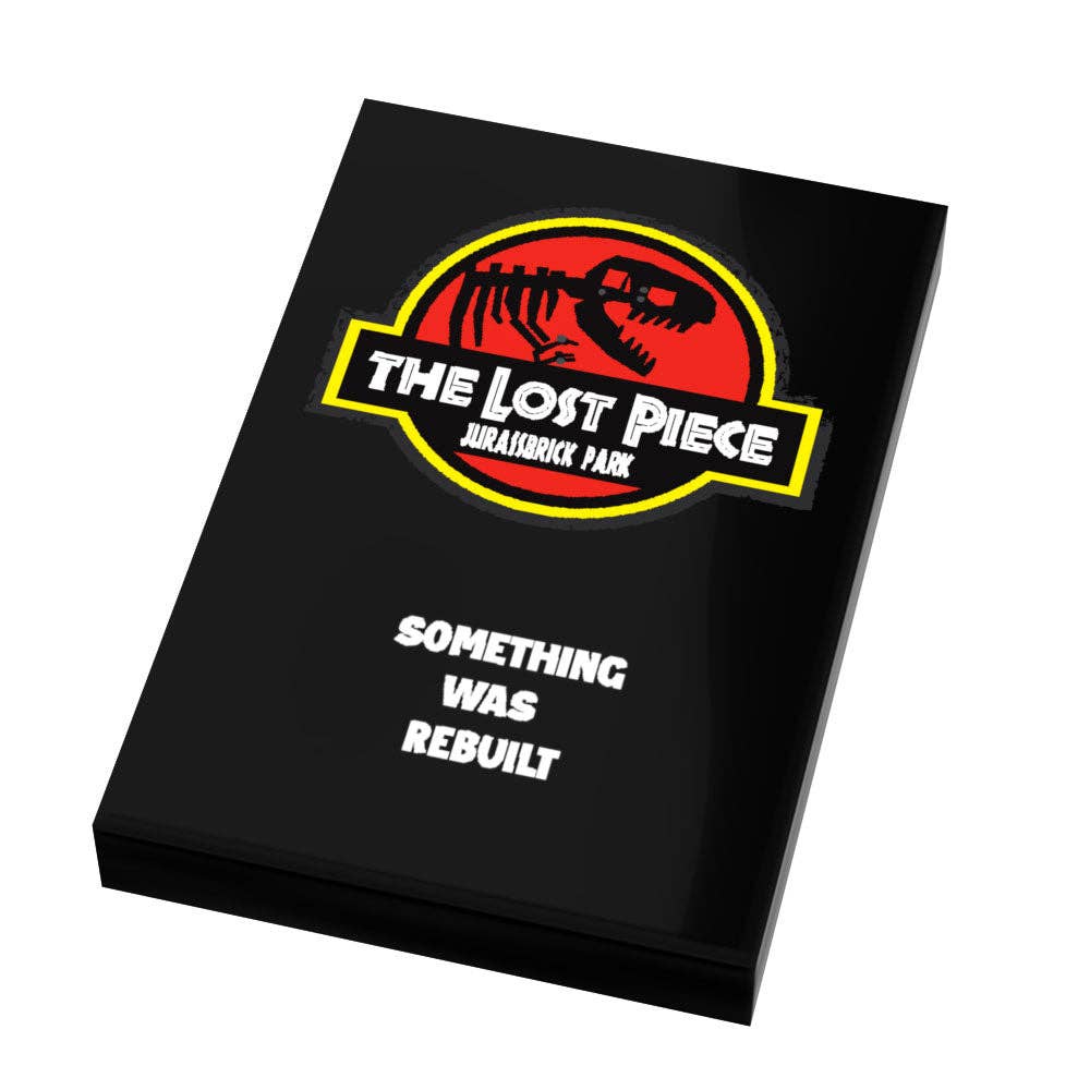 B3 Customs - Jurassbrick Park 2: The Lost Piece Movie Cover (2x3 Tile)