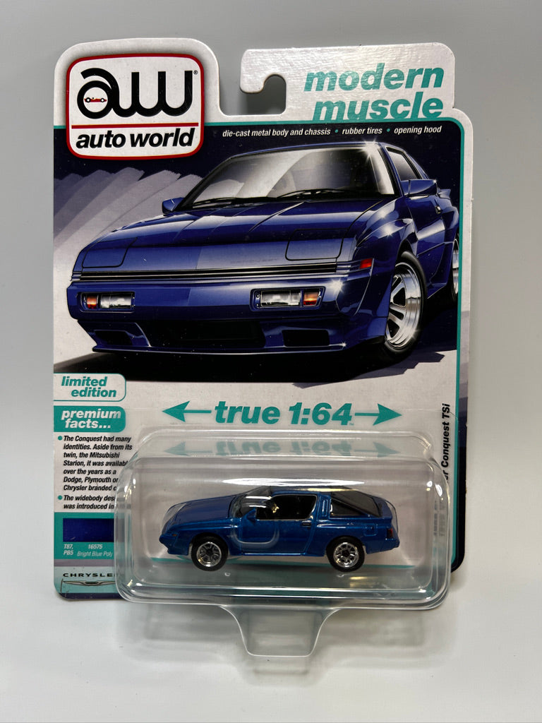 Auto World Modern Muscle - 1988 Chrysler Conquest TSi (Bright Blue Poly)
