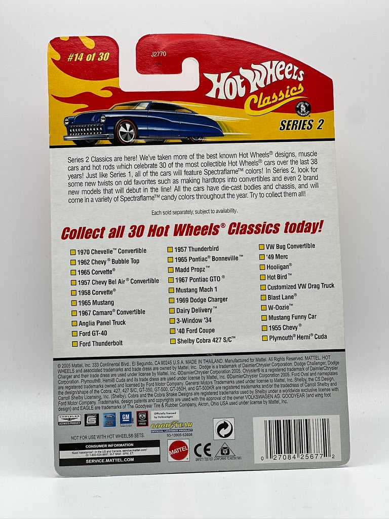 Hot Wheels Classics, Série 2 - #14 1967 Pontiac GTO (Vert)