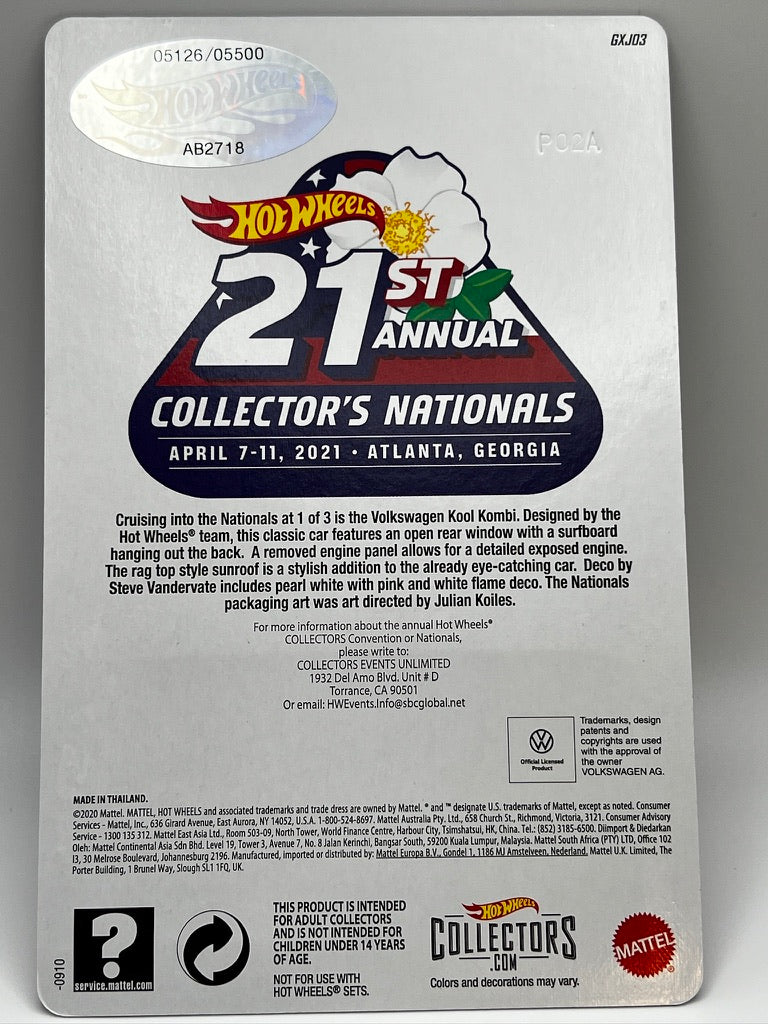 Hot Wheels 21st Annual Collector's Nationals Kool Kombi