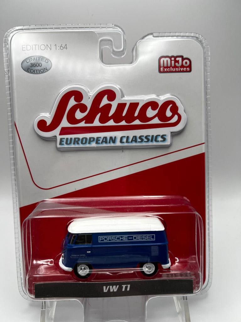 Schuco Mijo Exclusif - VW T1 (Porsche Bleu)