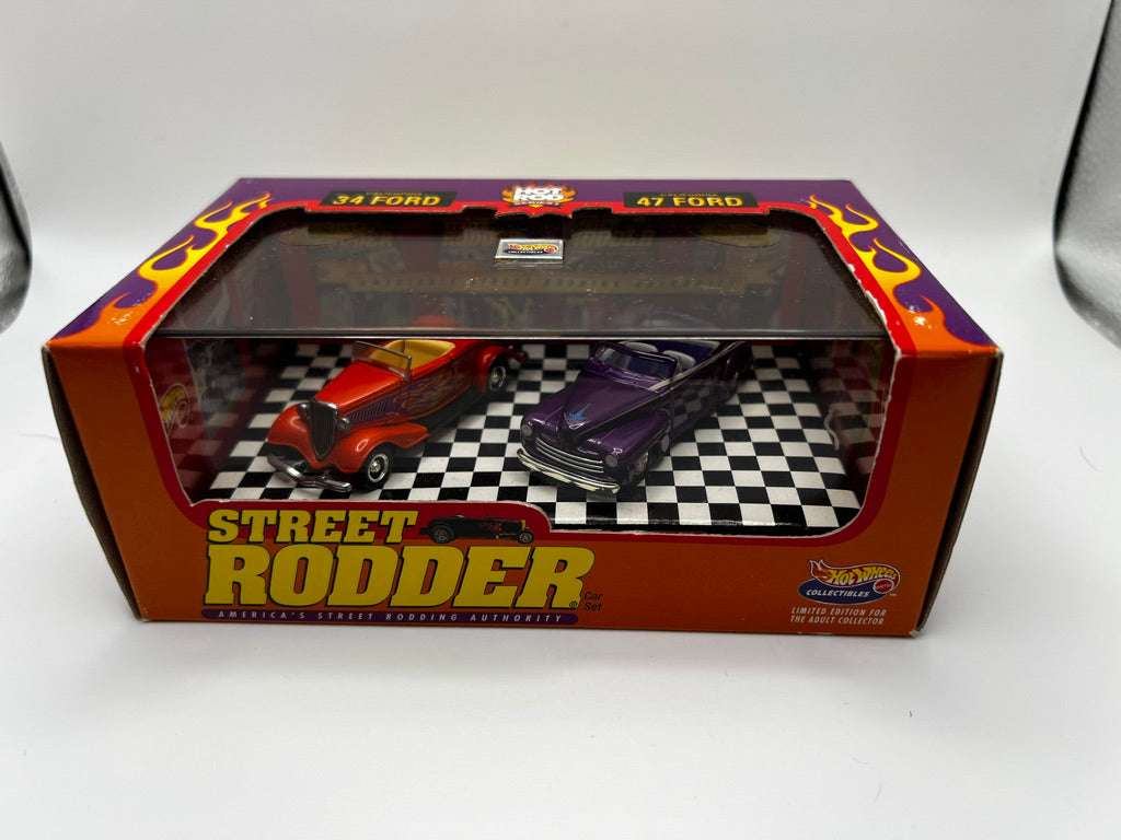 Hot Wheels Hot Rod Série 1 Street Rodder Ford '34 & '47 Édition Limitée Coffret