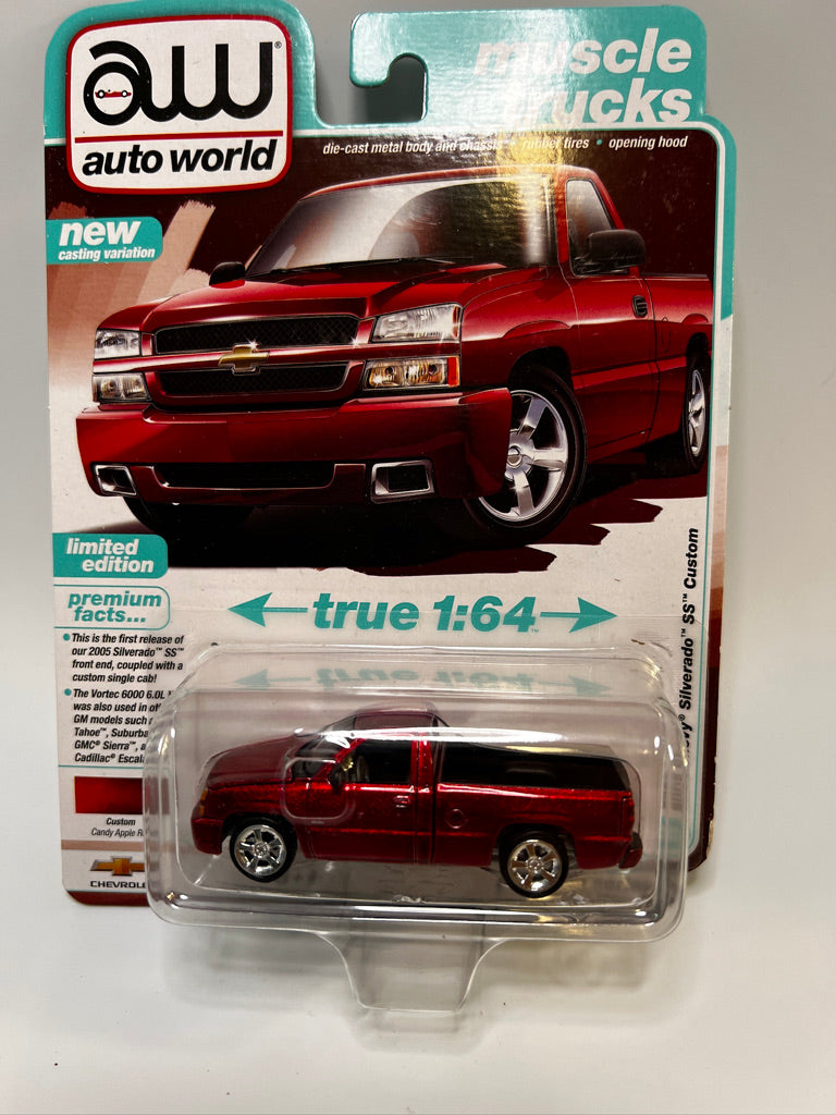 Auto World Muscle Trucks - 2005 Chevy Silverado SS Custom (Candy Apple Red)