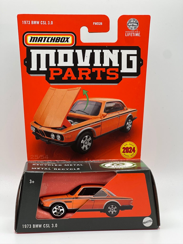 Pièces mobiles Matchbox - 1973 BMW CSL 3.0 (orange)