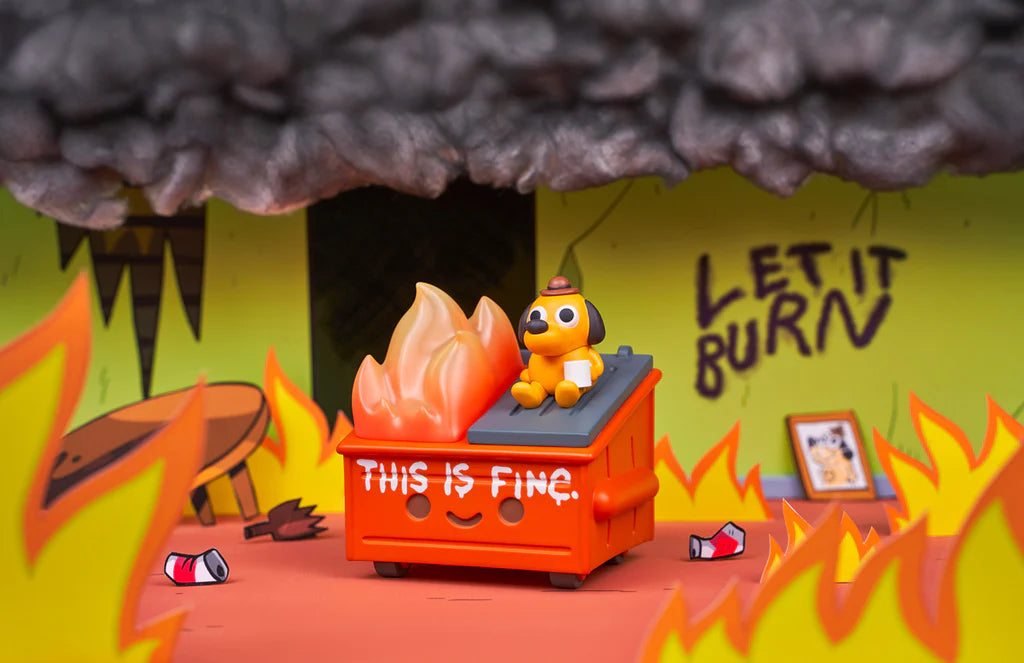 Dumpster Fire - "This is Fine" Edition by 100%Soft