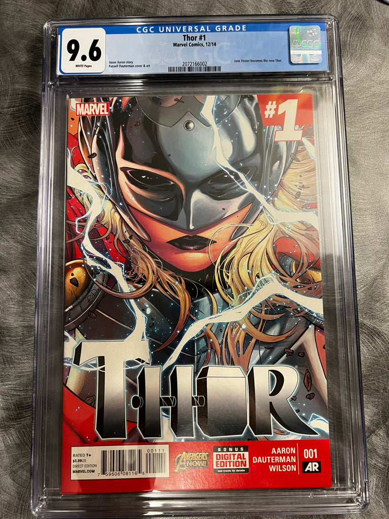 Thor #1 - 9.6 CGC Universal Grade, Jane Foster as the new Thor