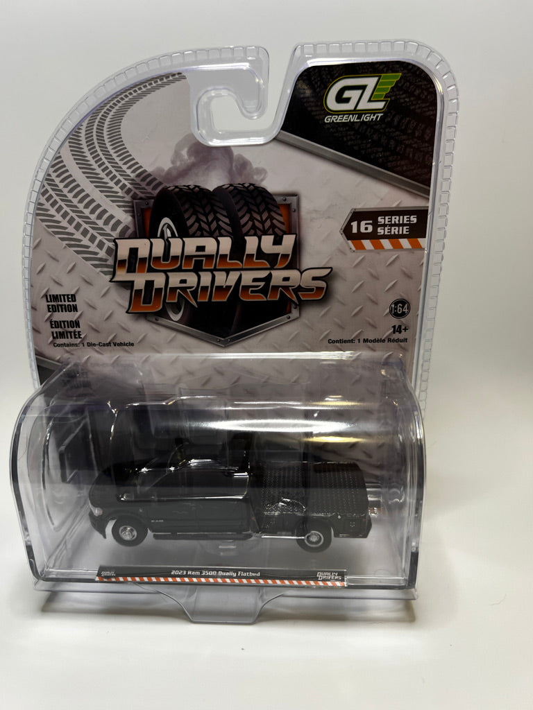 Greenlight Dually Drivers - Chevrolet C-30 Dually Wrecker 1969 (bleu et noir avec flammes)