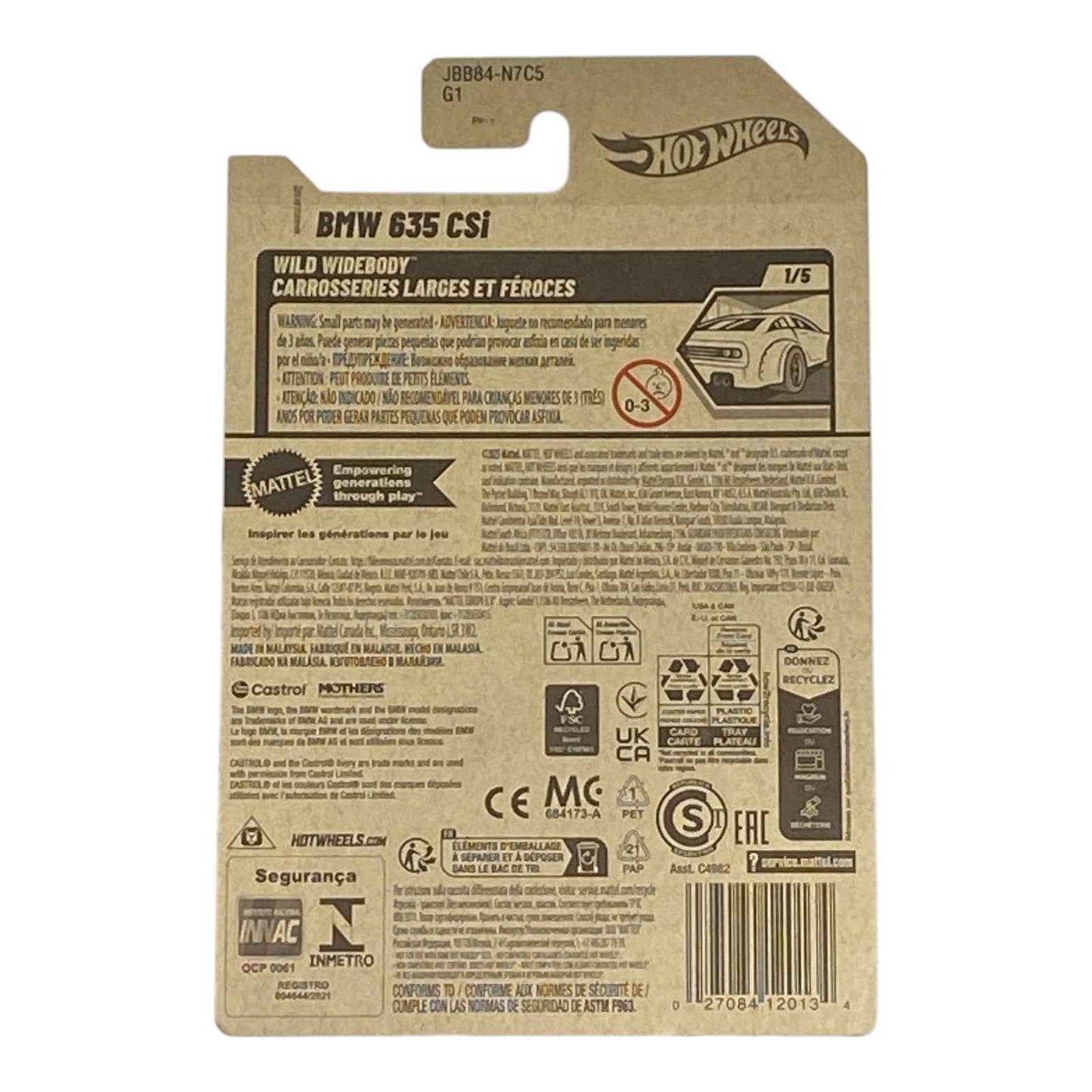 Hot Wheels BMW 635 CSi - Wild Widebody Series 1/5