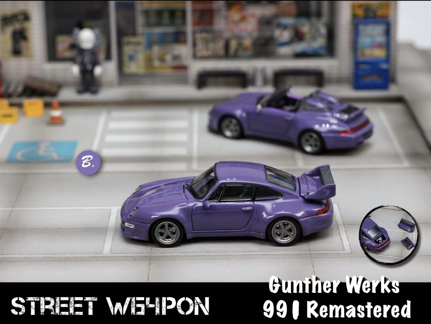 (PREORDER) Street Weapon Gunther Werks 991 Remastered Coupe (Dark Purple)