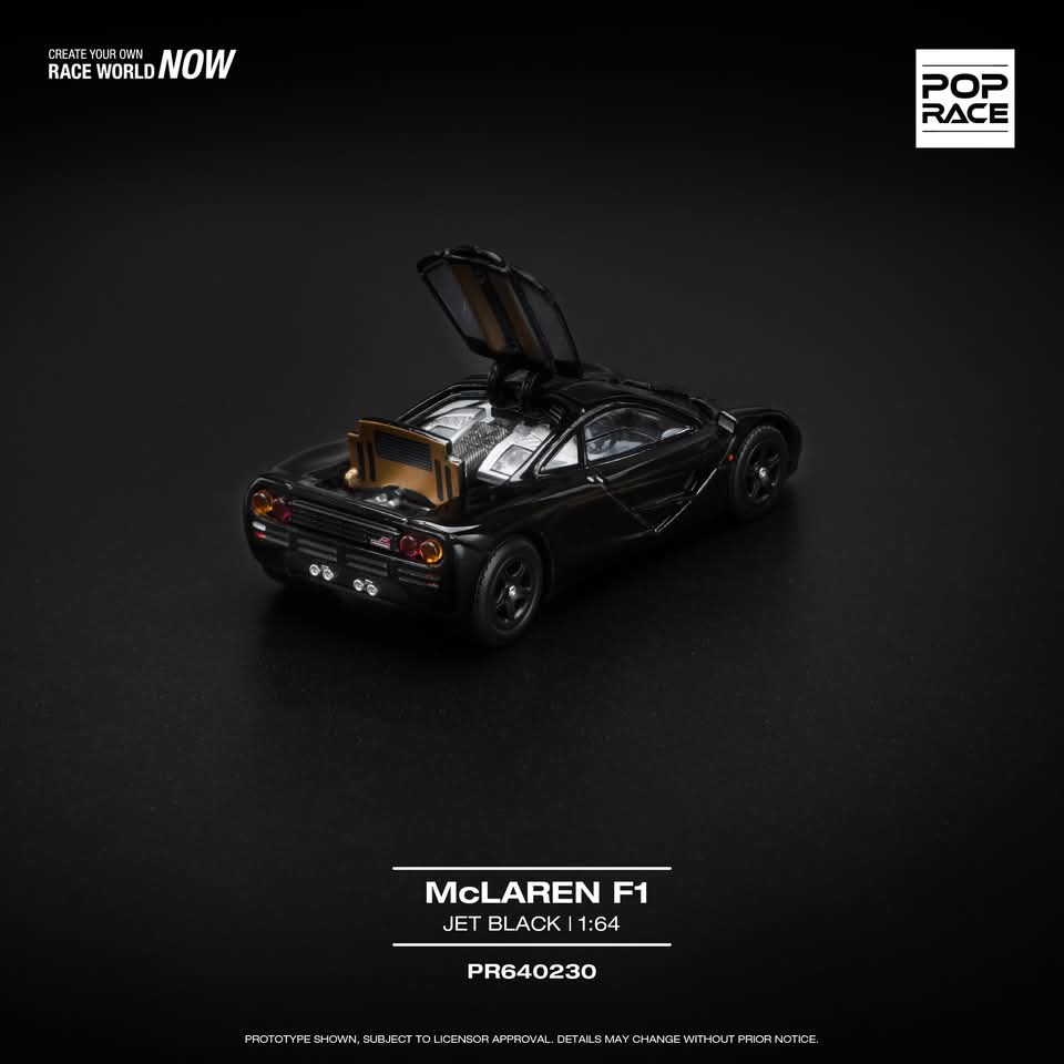 (PREORDER) Pop Race - McLaren F1 (Jet Black)
