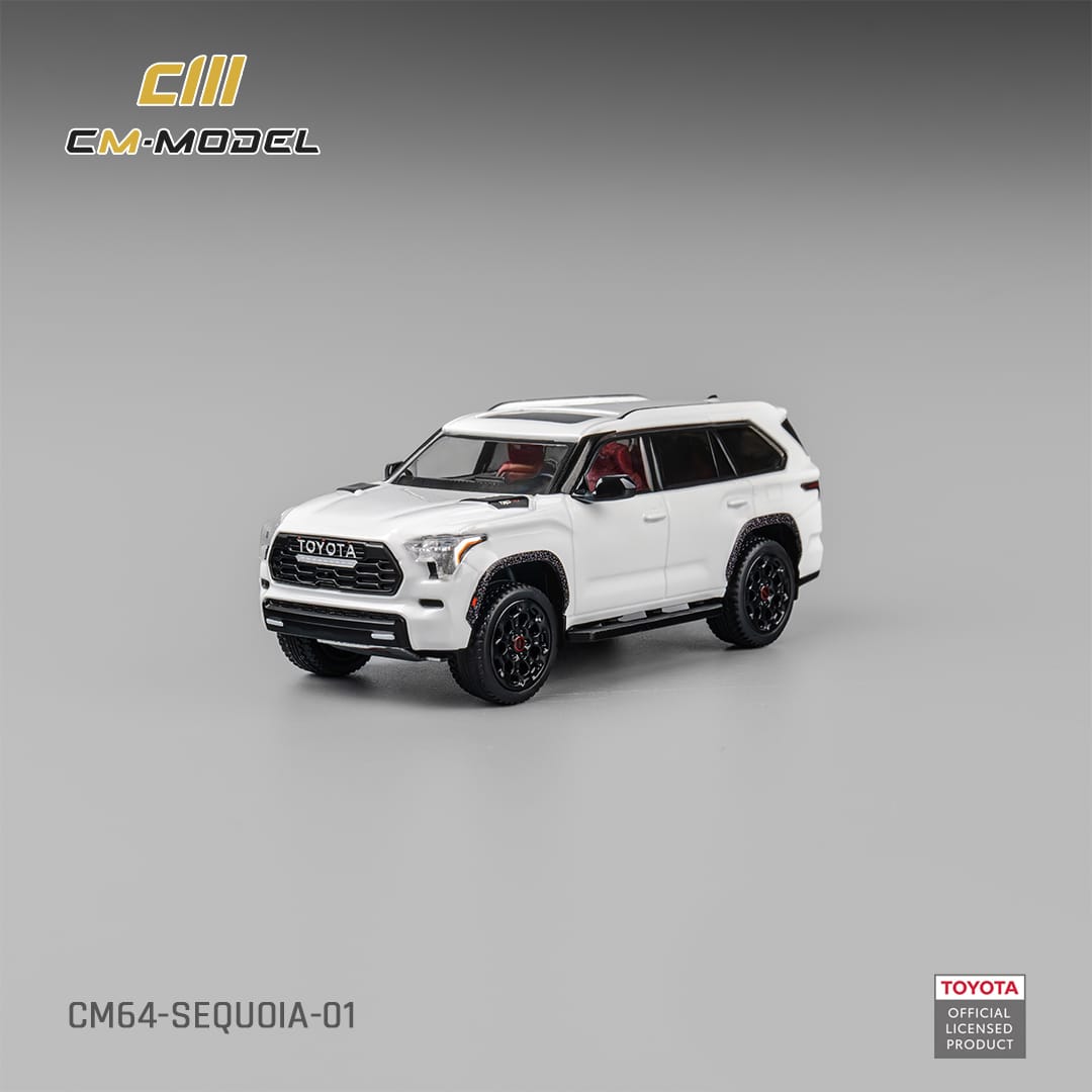 (PREORDER) CM Model Toyota Sequoia (Pearl White)
