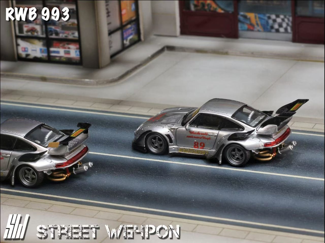 Street Weapon Porsche RWB 993 Heavenly Double Exhaust Track Livery (Low or High Tail)