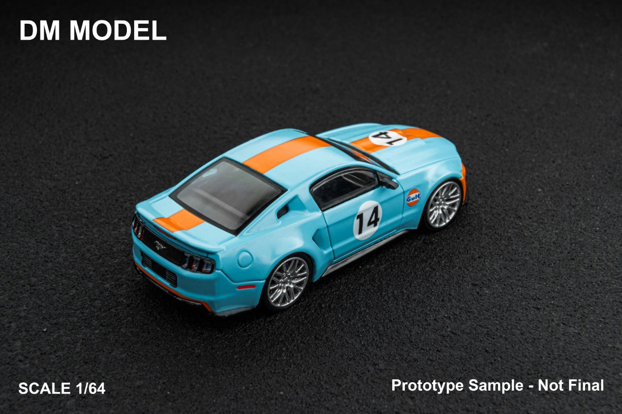 (PREORDER) DM Model Ford Mustang 2014 Wild Horse Modified (Gulf Livery)