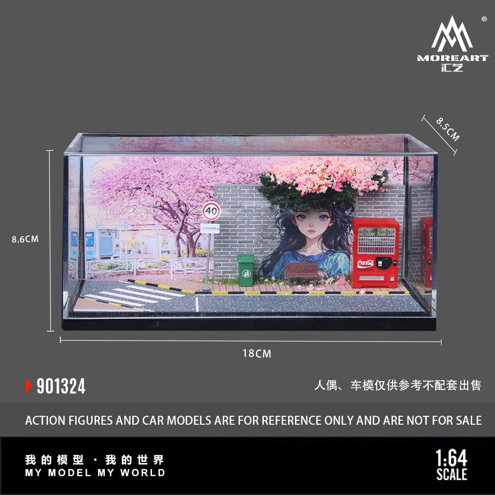 (PREORDER) MoreArt Diorama - A Scene of a Popular Check-in Wall