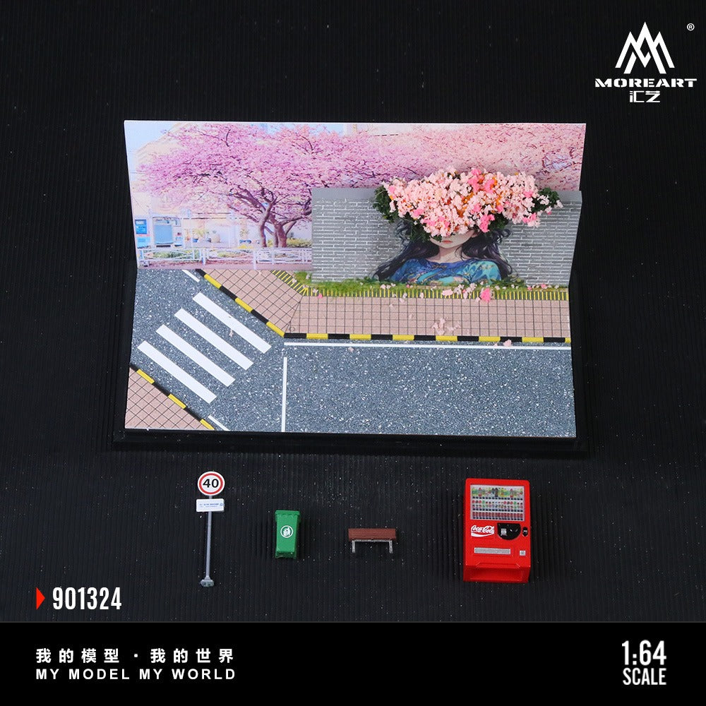 (PREORDER) MoreArt Diorama - A Scene of a Popular Check-in Wall