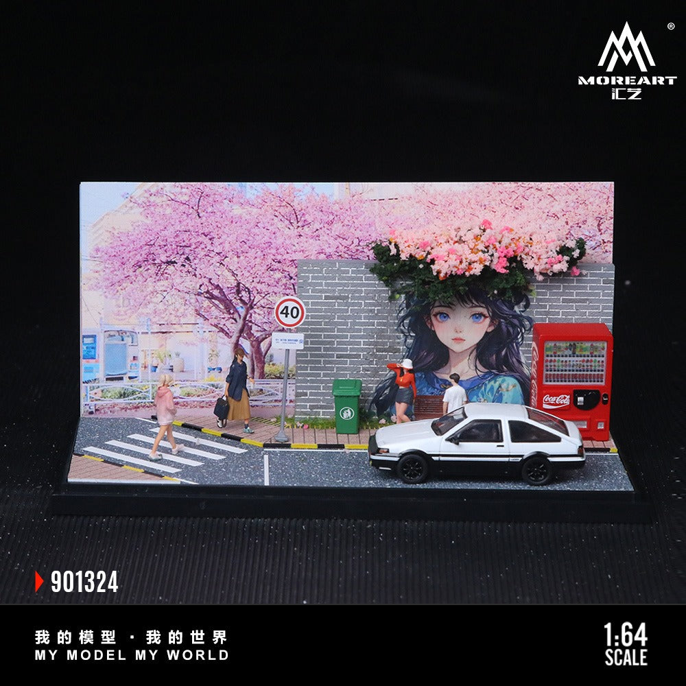 (PREORDER) MoreArt Diorama - A Scene of a Popular Check-in Wall