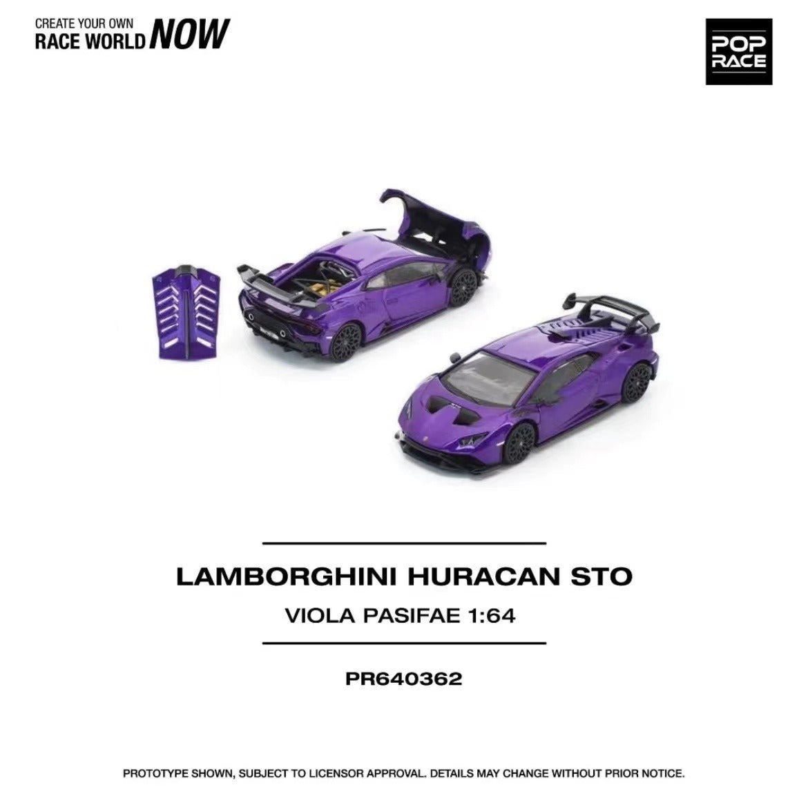 (PREORDER) Pop Race - Lamborghini Huracan STO Viola Pasifae
