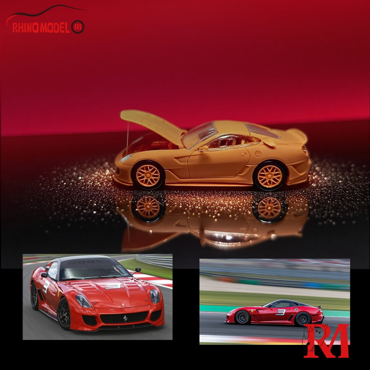 (PREORDER) Rhino Model Ferrari 599XX (Red)